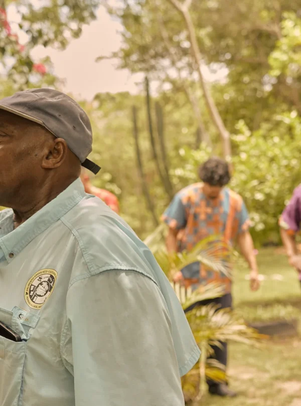 Garden and herbal tour at Palmento Grove, Hopkins, Belize