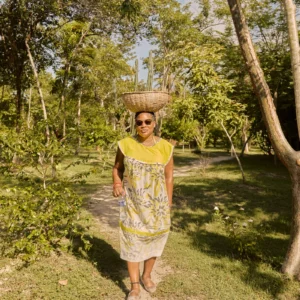 Garden and herbal tour at Palmento Grove, Hopkins, Belize
